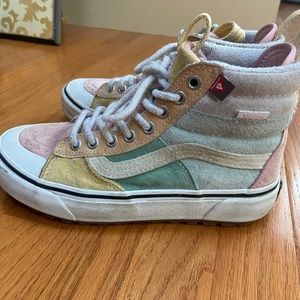 Pastel suede Vans